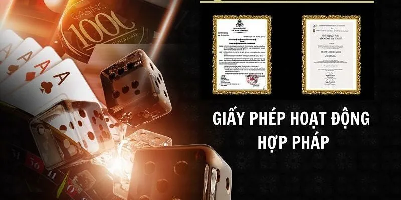 Danh sách giấy phép hoạt động của cổng game